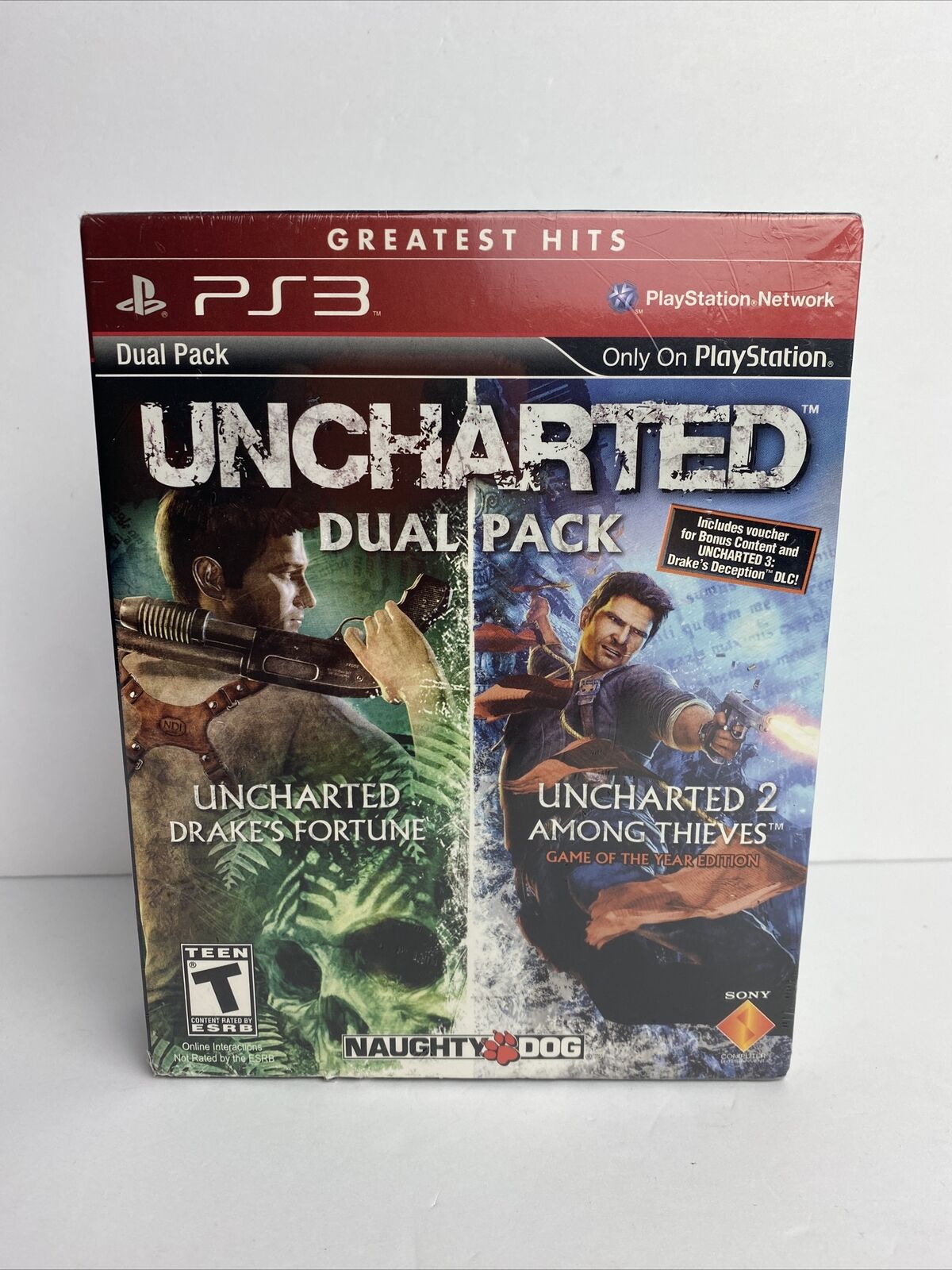 Sony Playstation 3 Uncharted Dual Pack Greatest Hits New Factory