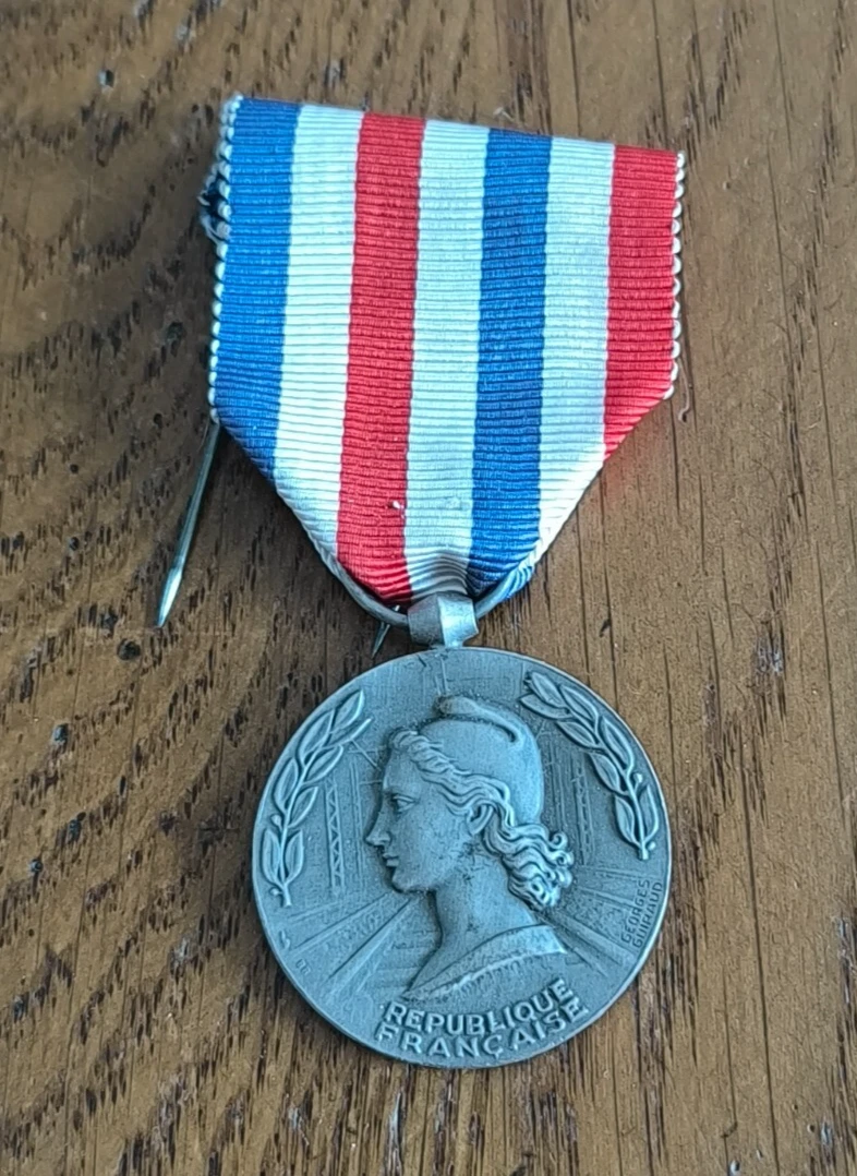 Medaille Honneur Travail 1938 Chemins De Fer Sncf Train Roty