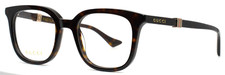 GUCCI GG1497O 002 Havana Mens Square Full Rim Eyeglasses 50-20-145 B:42
