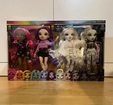 RAINBOW HIGH & SHADOW HIGH Fashion 4pk DOLL SET DISCONTINUED NEW!