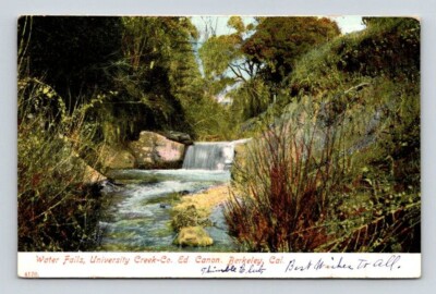 Berkeley California Water Falls University Creek-co Postcard 1907