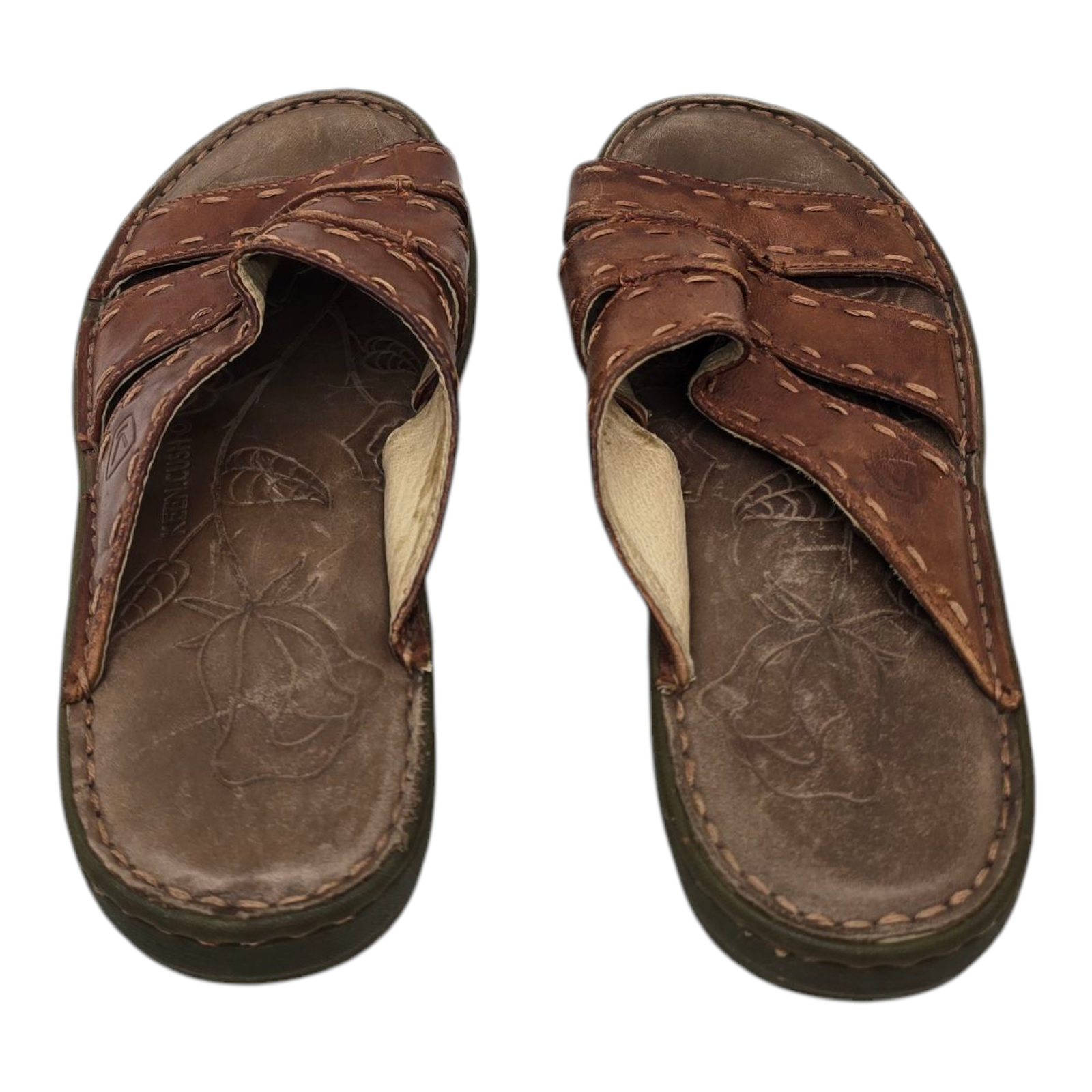 Sandali Keen donna 7 5 City of Roses slip on zeppa tacco cinturino pelle slide