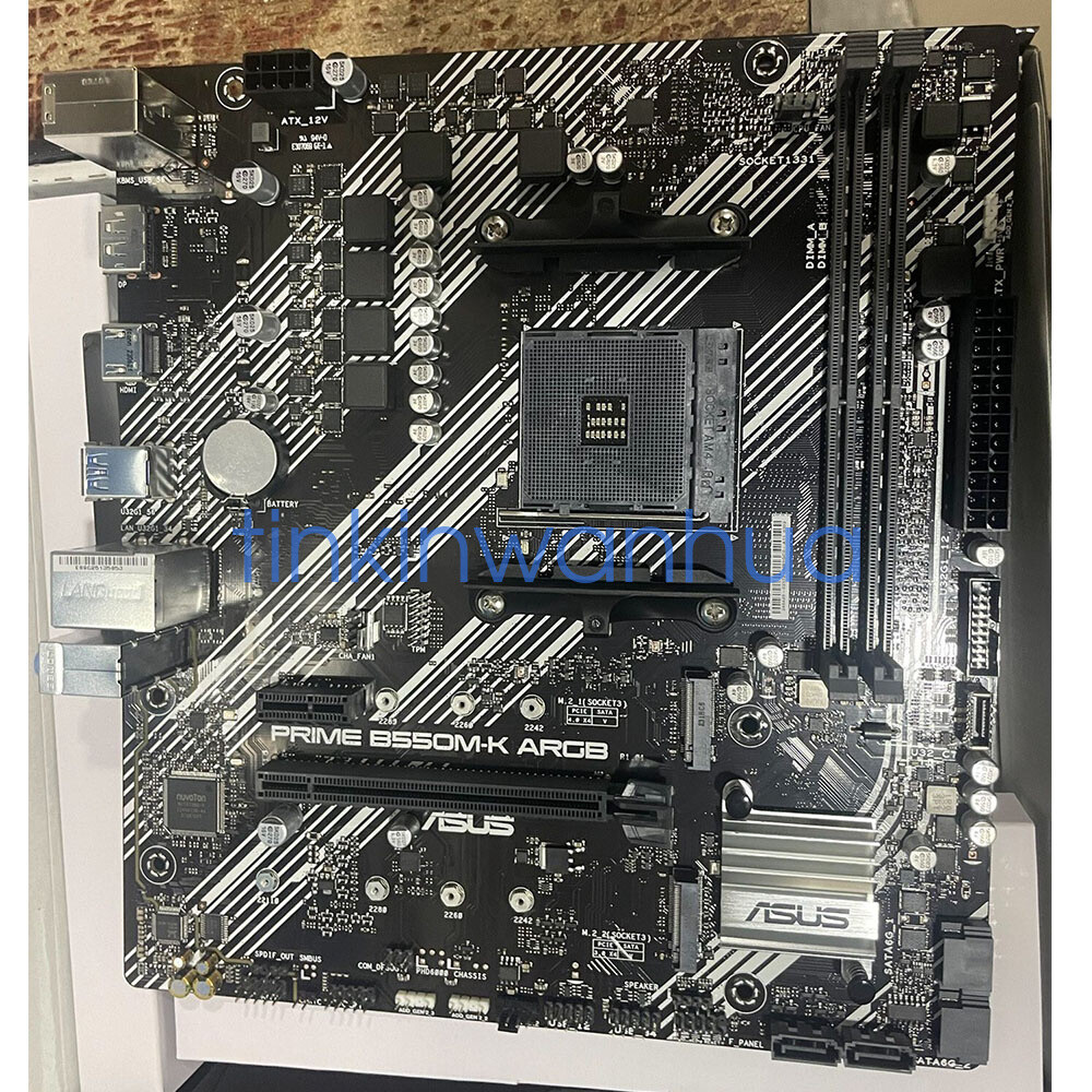 For ASUS PRIME B550M-K ARGB Motherboard Socket AM4 PCIe 3.0 DP+