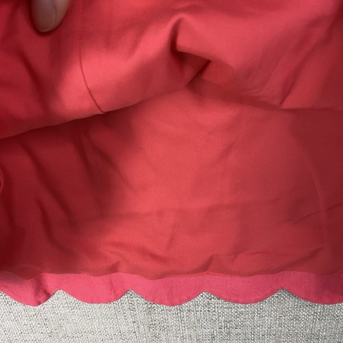 J Crew Dress Womens 8 Pink Linen Cotton Mini Shift Sleeveless Scallop Hem FLAW - Picture 11 of 11