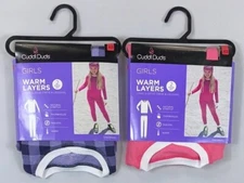 Girl's Youth Cuddl Duds Warm Layers Thermal Long Sleeve Shirt & Leggings Set XS
