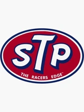 STP The Racers Edge Logo Die Cut Laminated Vinyl Sticker/Decal
