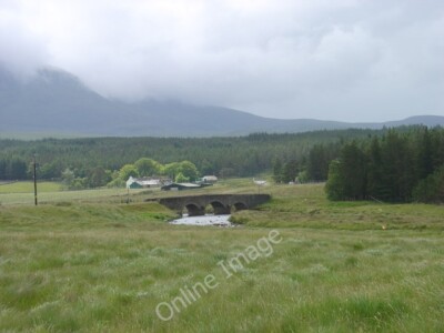 Foto 6x4 Altnaharra - Brücke über den Mudale River Auf dem Weg nach Scotlan c2009