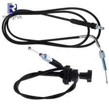 Fits Arctic Cat 400 1998-2001 Bearcat 454 Carburetor Choke Cable &Throttle Cable