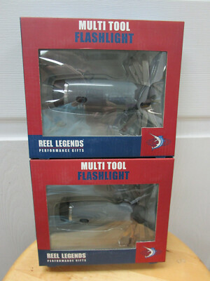 2 x Reel Legends Multi Tool Flashlight, 8 Blade-Gray (GM0153PBE-075)