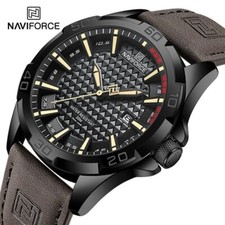 Montre Naviforce Militaire Homme Bracelet Cuir Date US ARMY Men watch PROMO