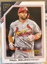 2022 Topps Gallery Printer Proof Paul Goldschmidt #128 Cardinals