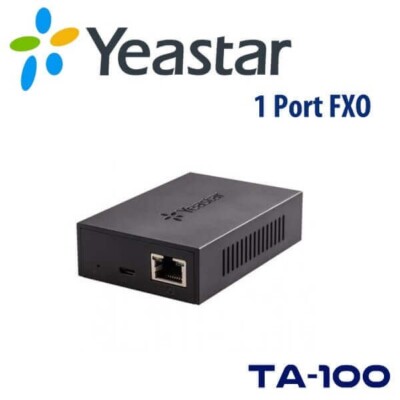 Yeastar YST-TA100 1 Port FXS Analog Telephone Adapter VoIP SIP FAX QOS Gateway.