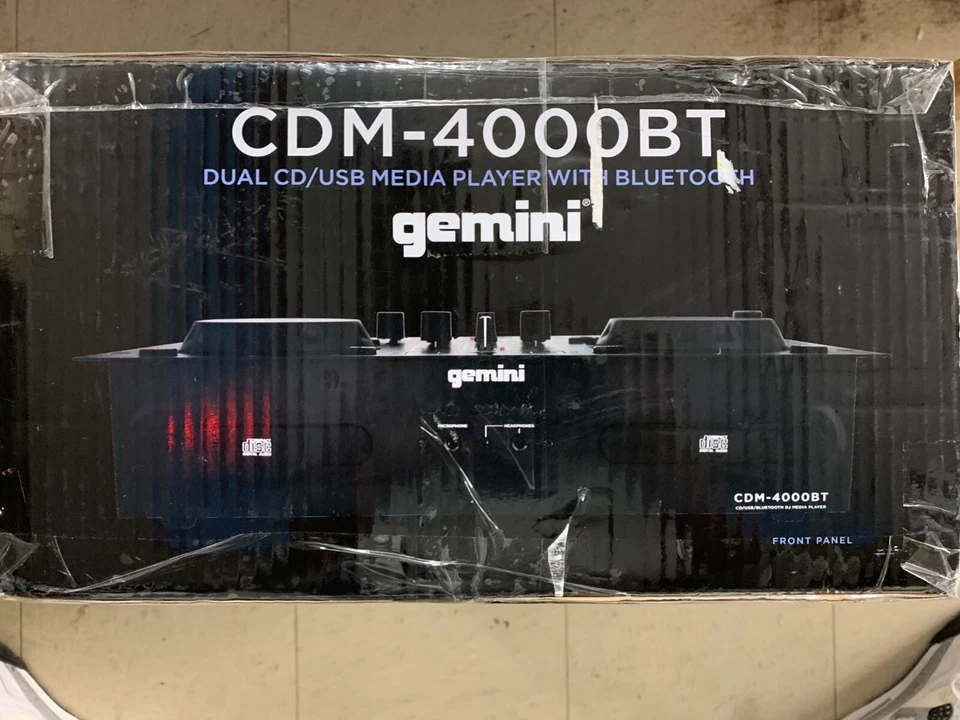 Gemini CDM-4000BT 2-Chan Dual CD/MP3/USB DJ Media Player Controller/Mixer System - Image 2 of 4