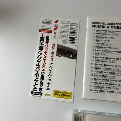 Michael Jackson - Number Ones (CD, 2003) Japan Obi Eicp-333 | eBay