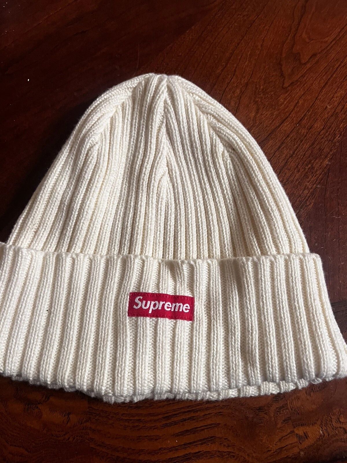 Supreme Wide Rib Beanie White