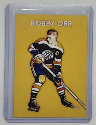 Bobby Orr Limited Edition Artist Signed Oshawa Generals Trading Card 2/10