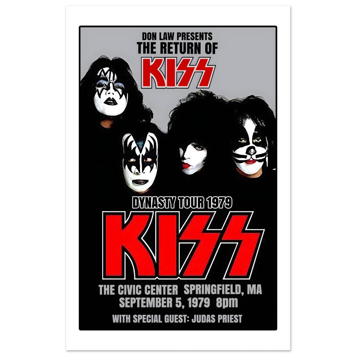 KISS Civic Center Springfield MA, Dynasty Tour With Judas