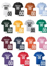CUSTOM CLASSIC T-Shirt JERSEY Personalized Name Number Football Softball S-5XL