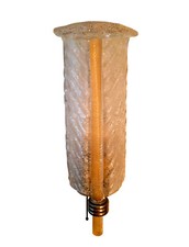 Lampada da parete vintage anni 30 foglia di Tomaso Buzzi per Venini - #93