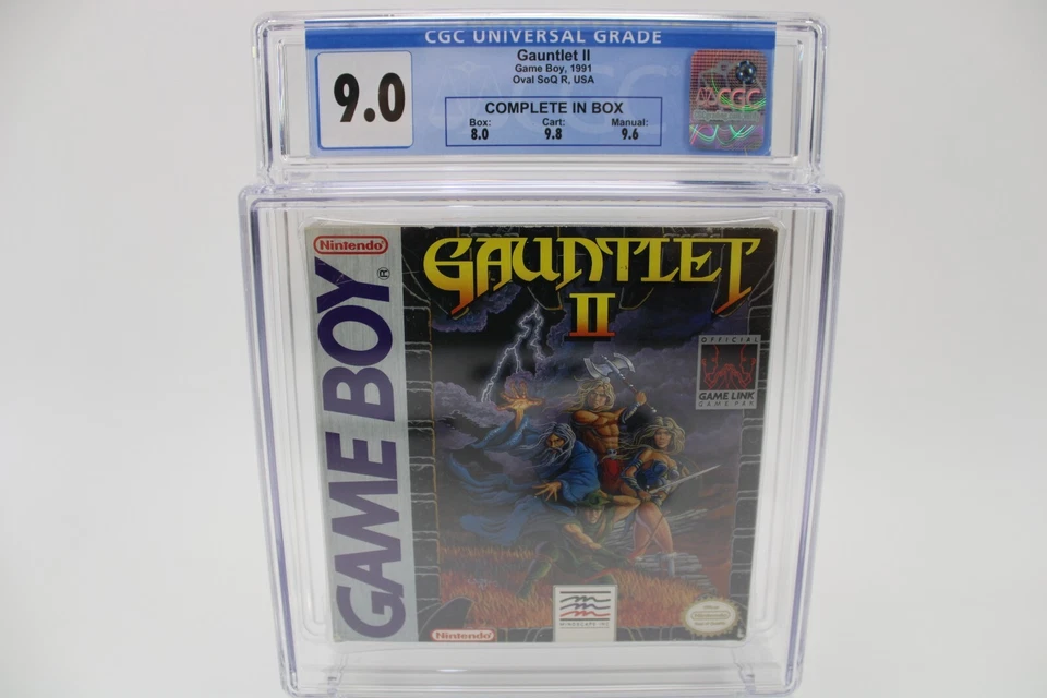 Gauntlet II Nintendo Game Boy 1991 CIB CGC Graded 9.0 w/ 9.8 Cart! - Image 2 of 4