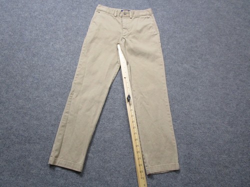 Polo Ralph Lauren Boys Size 8 Tan Khaki Chino Pants Pony School Uniform Beige - Picture 11 of 13