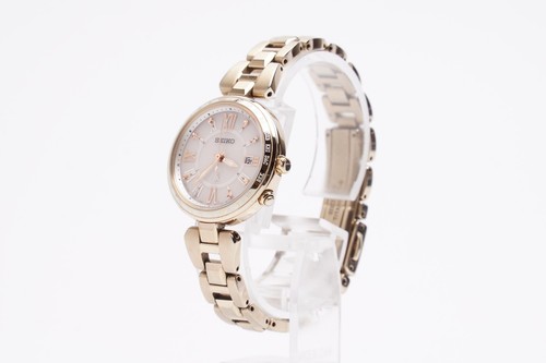 Seiko Lukia 1B35-0AF0 Solar Women's Watch w/Extra link Checked in Japan - Picture 3 of 12
