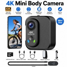 POV 4K Wearable Thumb Camera WiFi EIS Stabilization Sport Mini body Cam Vlogging