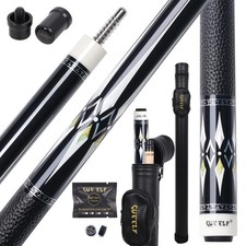 2 Piece Pool Cue Set Low Deflection 58 Inch