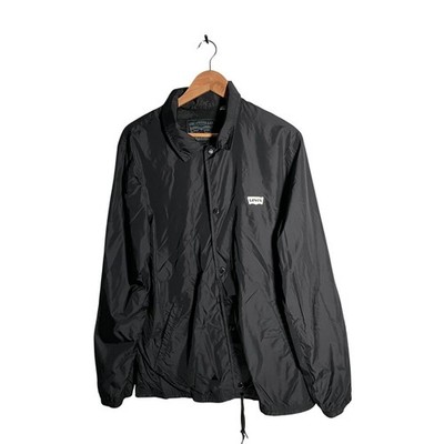 Levi's Coach Jacke Herren Gr. L schwarz S.F.Call Logo leichter Mantel mit Knopfleiste