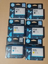 LOTTO 6 HP CARTUCCE 934 935 NEW SIGILLATO ORIGINALE INK TONER NUOVI