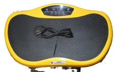 Medic Therapeutics Vibrating Fitness Platform Yellow & Power Cord Very Low Use