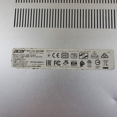 Defekt Acer Swift 3 SF314-42 14" Ryzen 7 4700U 2,3GHz 8GB RAM 512GB SSD Lesen - Bild 12 von 12