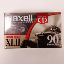Maxell XLII C-90 Type II High Bias Blank Cassette Tape XLII 90