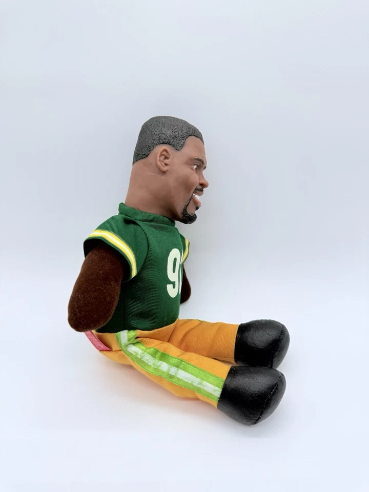 Figura de Peluche Muñeca Reggie White Green Bay Packers De Colección 1998 NFL Fútbol RARO Foto 3 de 4