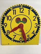 Original JUDY CLOCK Large J209040 Teach Time 13" Used Very Good Condition