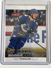 2021-22 Upper Deck Credentials - Rookie Arrivals Vasily Podkolzin #RA-10 (RC)