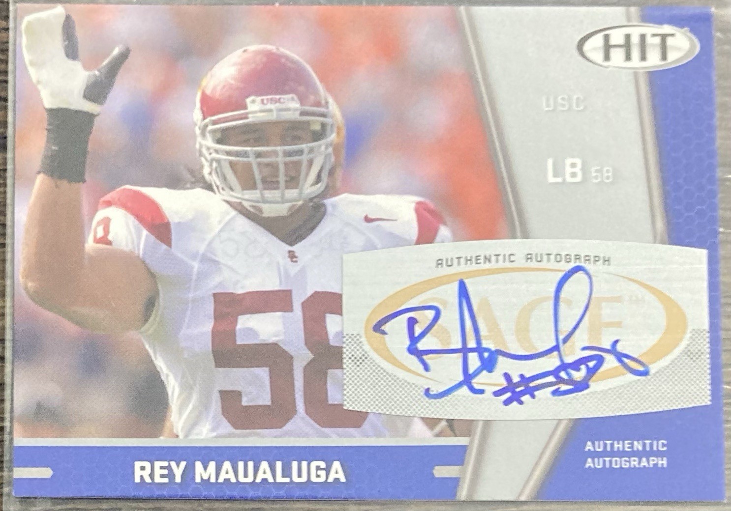 Rey Maualuga SA-GE Hit Autographs #A99 Silver
