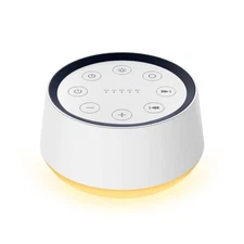 Brown Noise Sound Machine with 30 Soothing Sounds 12 Colors Night Light White No