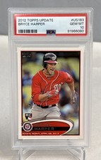 BRYCE HARPER 2012 Topps Update PSA 10 Gem Mint Rookie Card RC #US183. rookie card picture