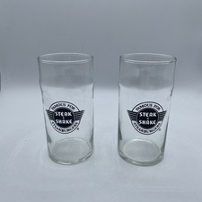 Vintage STEAK N' SHAKE Glass Tumblers - Lot of 2