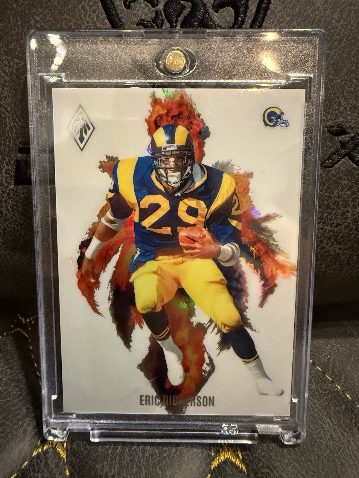 Eric Dickerson 2024 NFL Panini Phoenix Color Blast SSP Case Hit #CB-EDN Rams