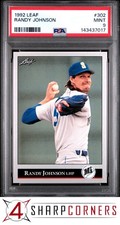 1992 LEAF #302 RANDY JOHNSON MARINERS HOF PSA 9