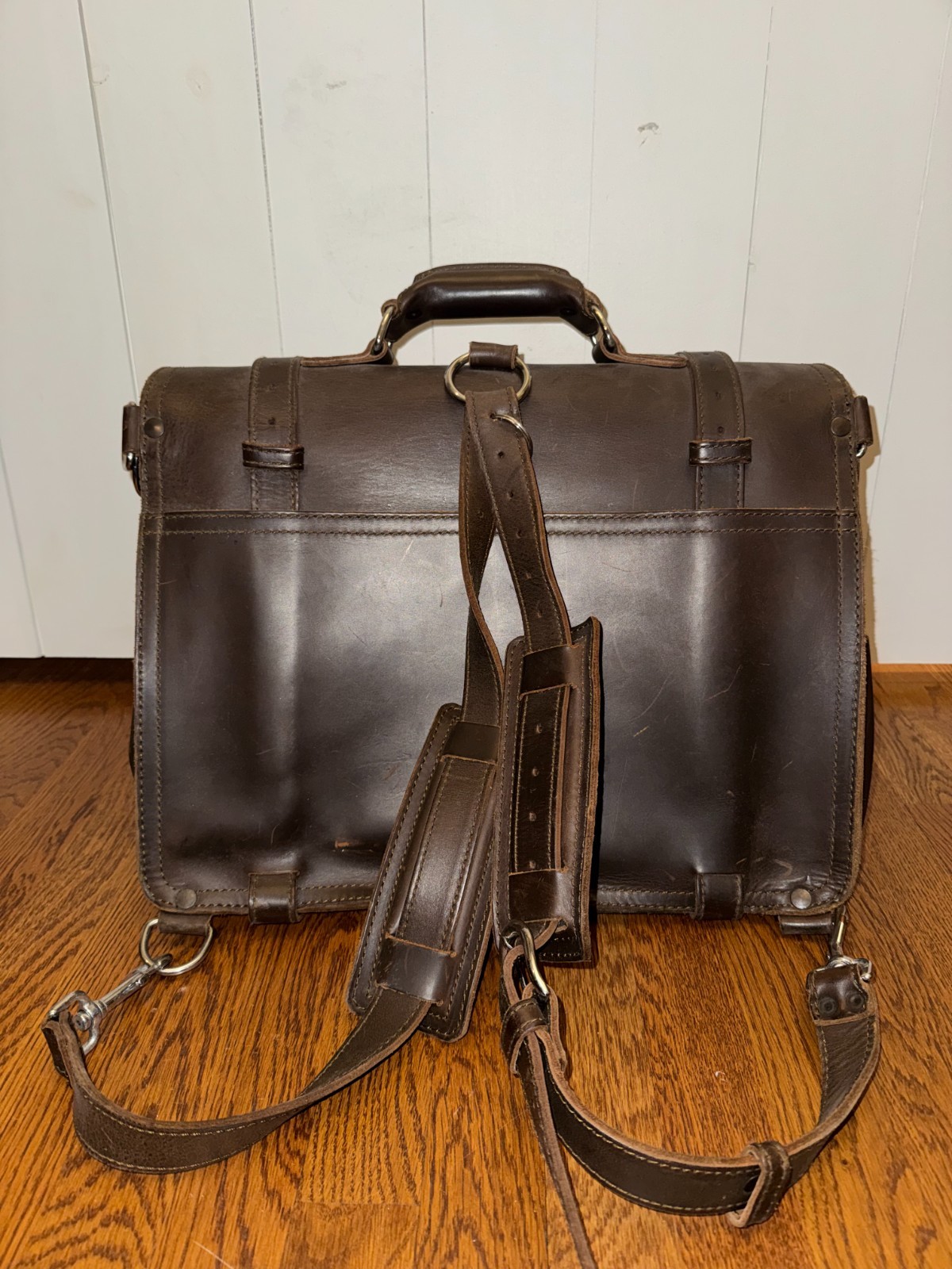 Saddleback Leather Briefcase Backpack (Tobacco Br… - image 2