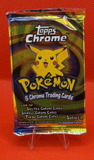 pokemon topps chrome series 1 booster box 2000 Topps Chrome Pokemon T.V. Series 1 Box  Baseball Card Exchange