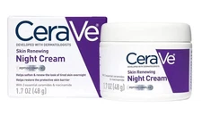 Cerave Skin Renewing NIGHT CREAM PEPTIDE COMPLEX Hyaluronic Acid ~ 1.7 oz