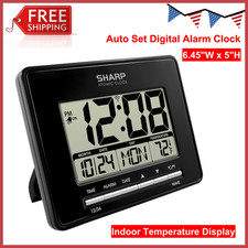 Sharp Atomic Desktop Clock - Auto Set Digital...