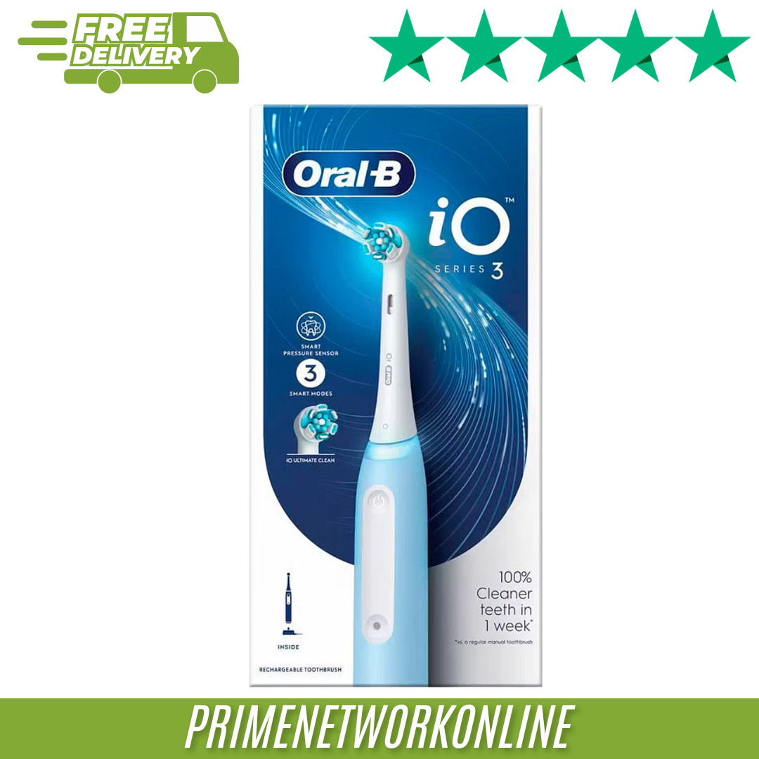 Oral-B iO Series 3 Electric Toothbrush  (Ice Blue) 100% ORIGINAL ⭐⭐⭐⭐⭐