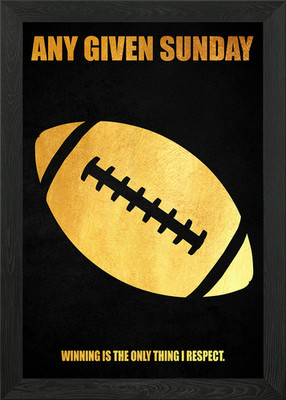 Any Given Sunday Framed Wall Art Poster Canvas Print Picture