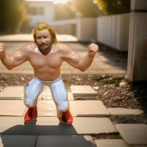 Vintage Big John Studd 1984 LJN WWF Rubber Wrestli...