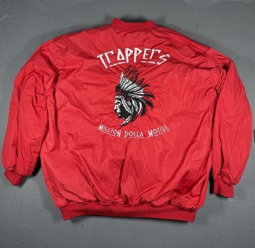 Million Dolla Motive MDM Trappers Bomber Jacket 5XL Red Streetwear Full Zip image 2